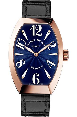 Best Franck Muller Art Deco 11002 S QZ 5N Blue Replica Watch